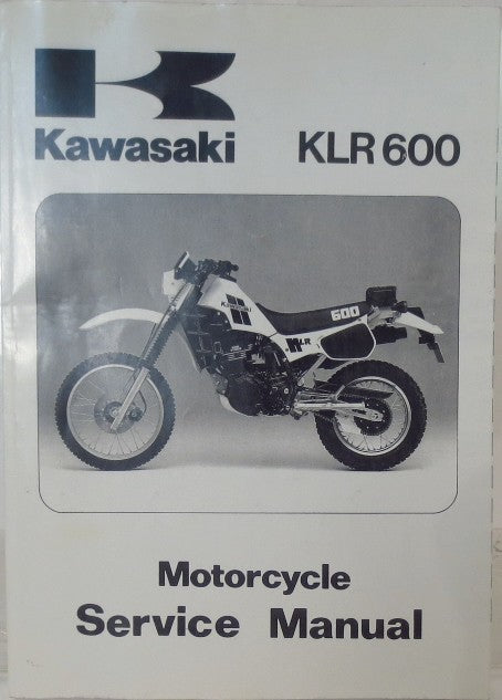 GENUINE KAWASAKI 1984 KLR600 SERVICE MANUAL 84 KL600-A1