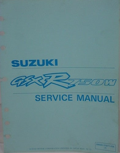 GENUINE SUZUKI GSXR750 SERVICE GSX-R750W SERVICE