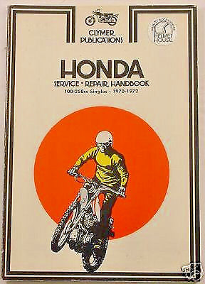 CLYMER Manual HONDA XL250 CB100 CL100 CB125S SL100