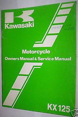 FACTORY Kawasaki KX125 B2 KX 125 SERVICE MANUAL