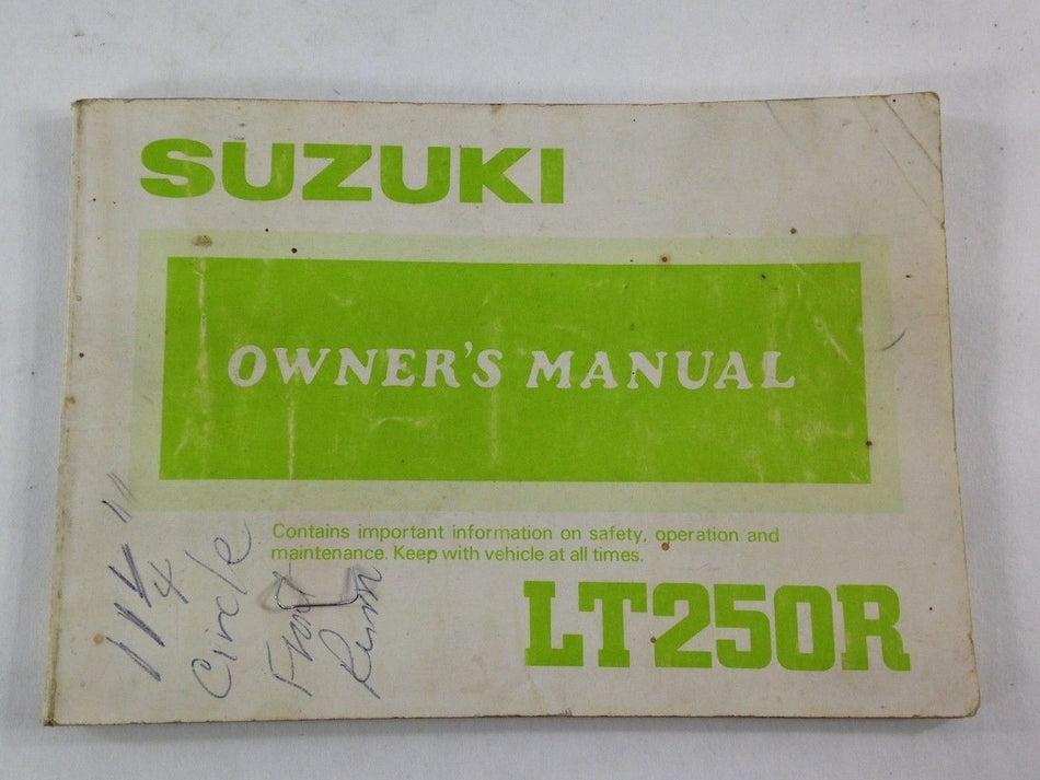 SUZUKI OWNER'S MANUAL LT250R