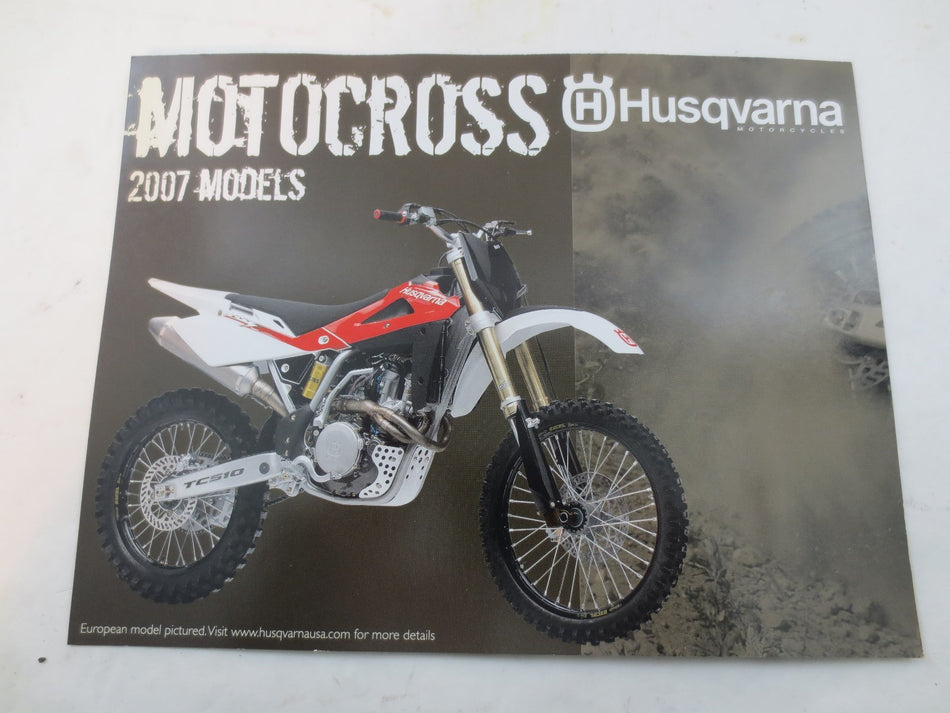 HUSQVARNA MOTOCROSS 2007 MODELS BROCHURE