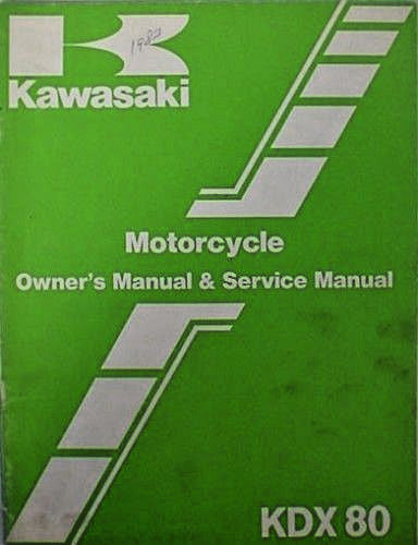 KAWASAKI 1983 KDX80 KDX 80-B3 OWNERS SERVICE MANUAL