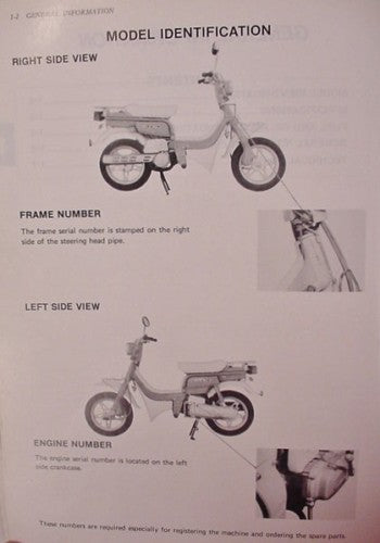 GENUINE SUZUKI FZ50 Factory Service Manual + Supplement