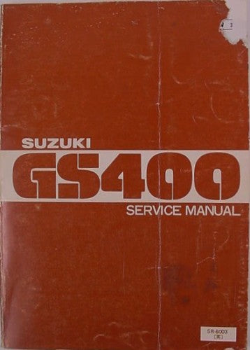 SUZUKI GS400 Factory Service Manual + SUPPLEMENTS