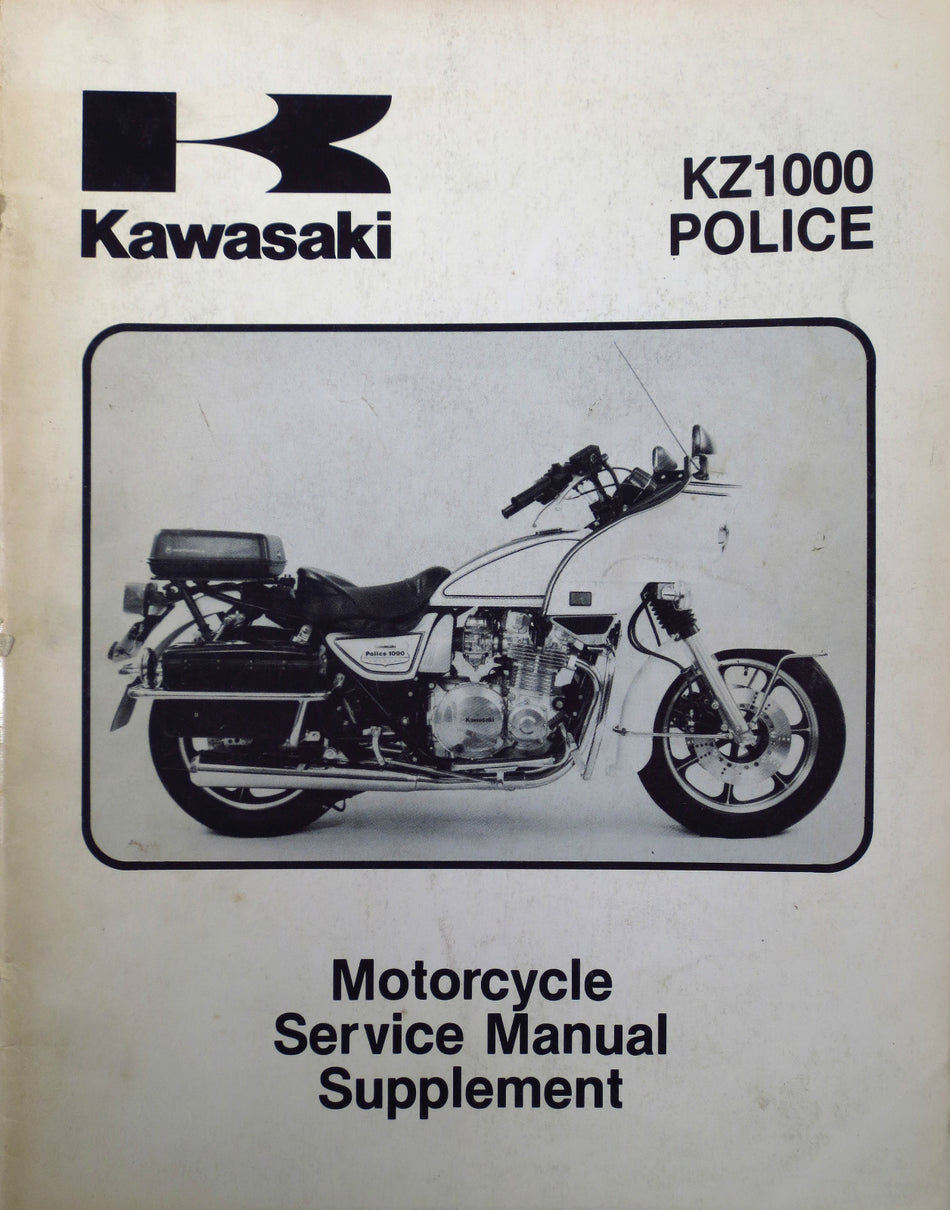Genuine Kawasaki KZ 1000 P3 POLICE Motorcycle Service Manual Supplement