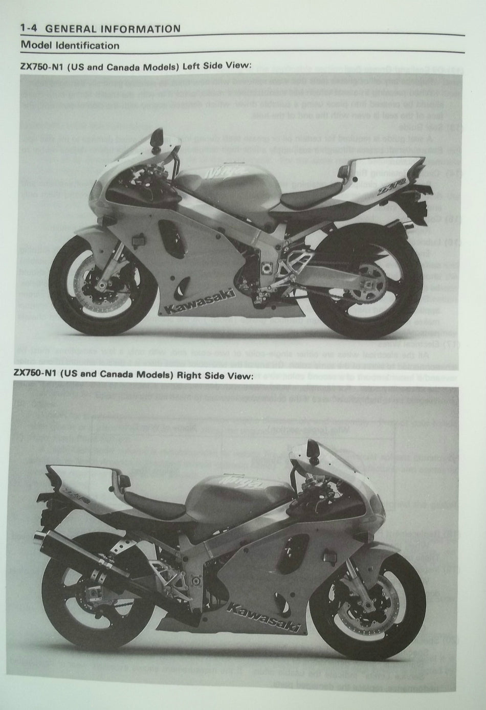 GENUINE KAWASAKI SERVICE MANUAL Ninja ZX-7RR ZX-7R 1996 ZX750