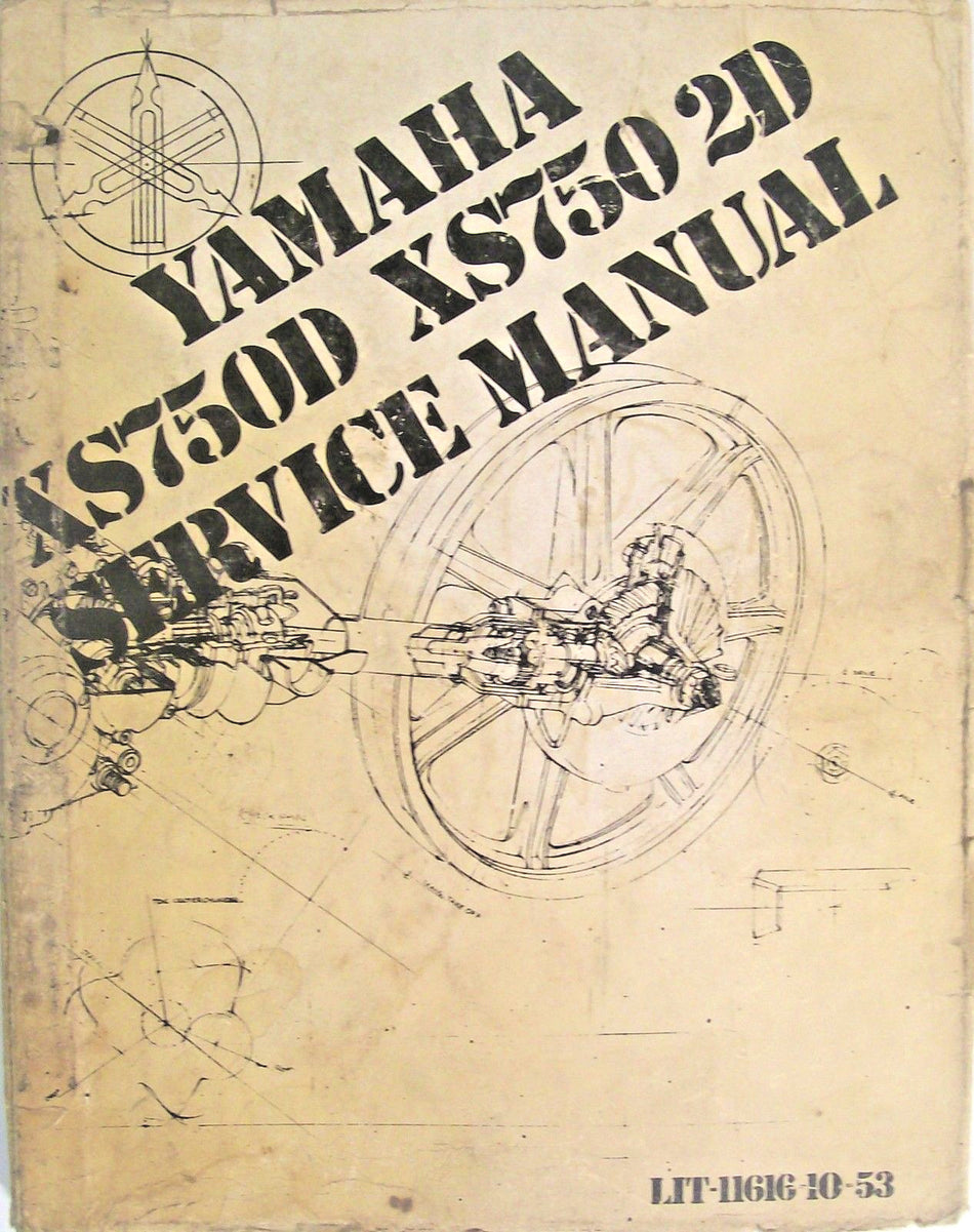 YAMAHA XS750D-2D XS 750 D-2D TRIPLE SERVICE MANUAL VINTAGE!