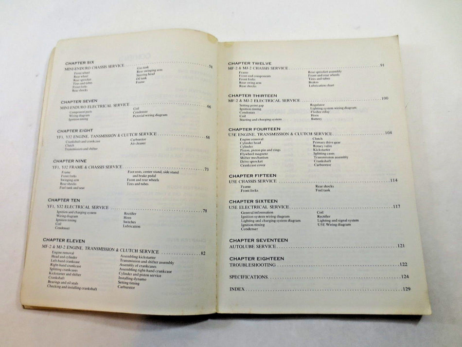 Clymer Yamaha Rotary Valves Singles Service Repair Handbook 1963-1971