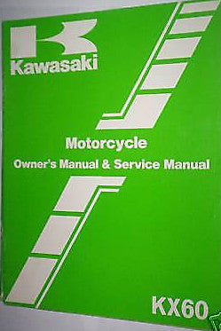 FACTORY Kawasaki KX60 KX 60 A1 OWNERS SERVICE MANUAL 1983