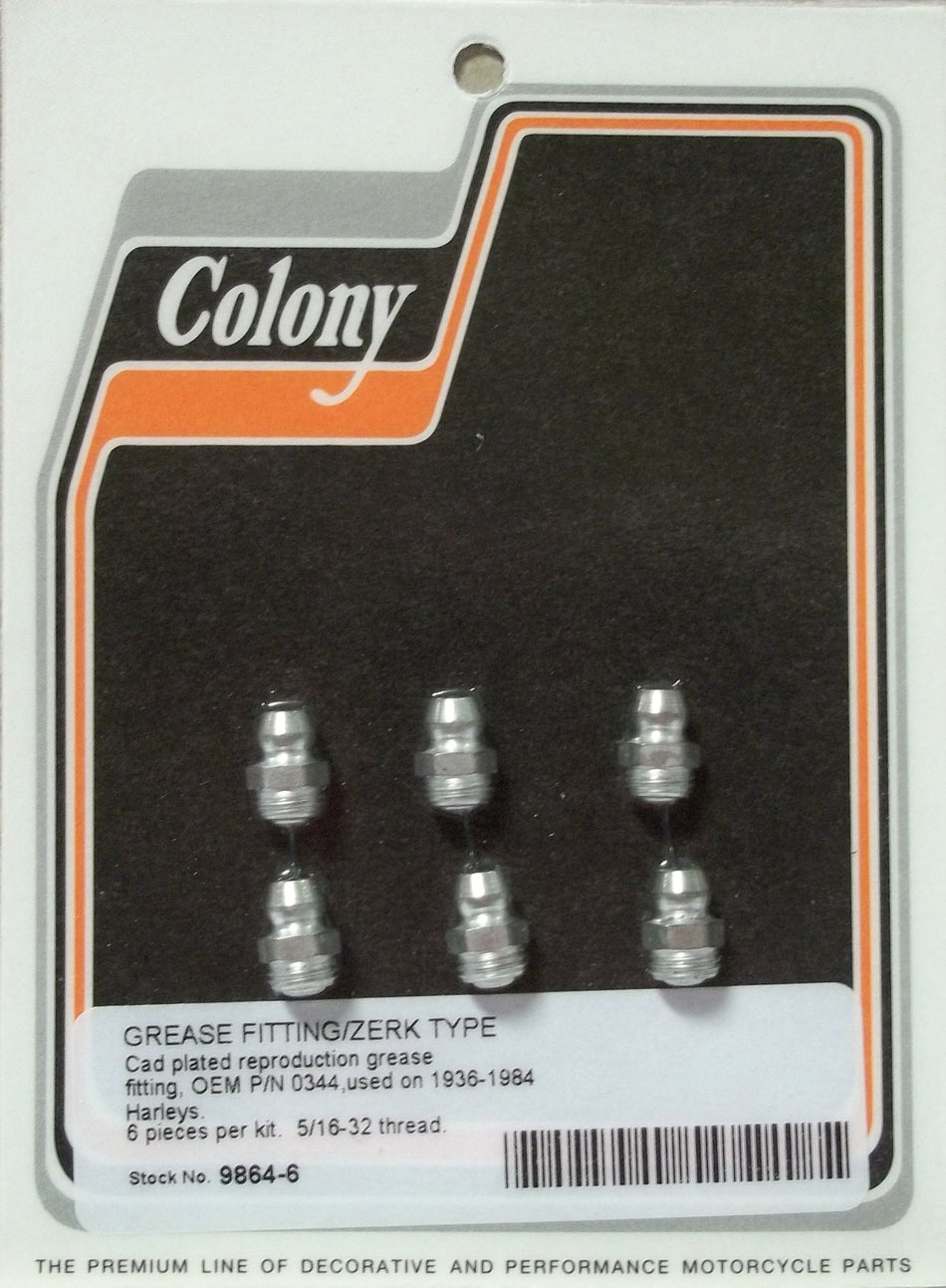 GREASE FITTING ZERK Harley Panhead WL Knucklehead 9864-6