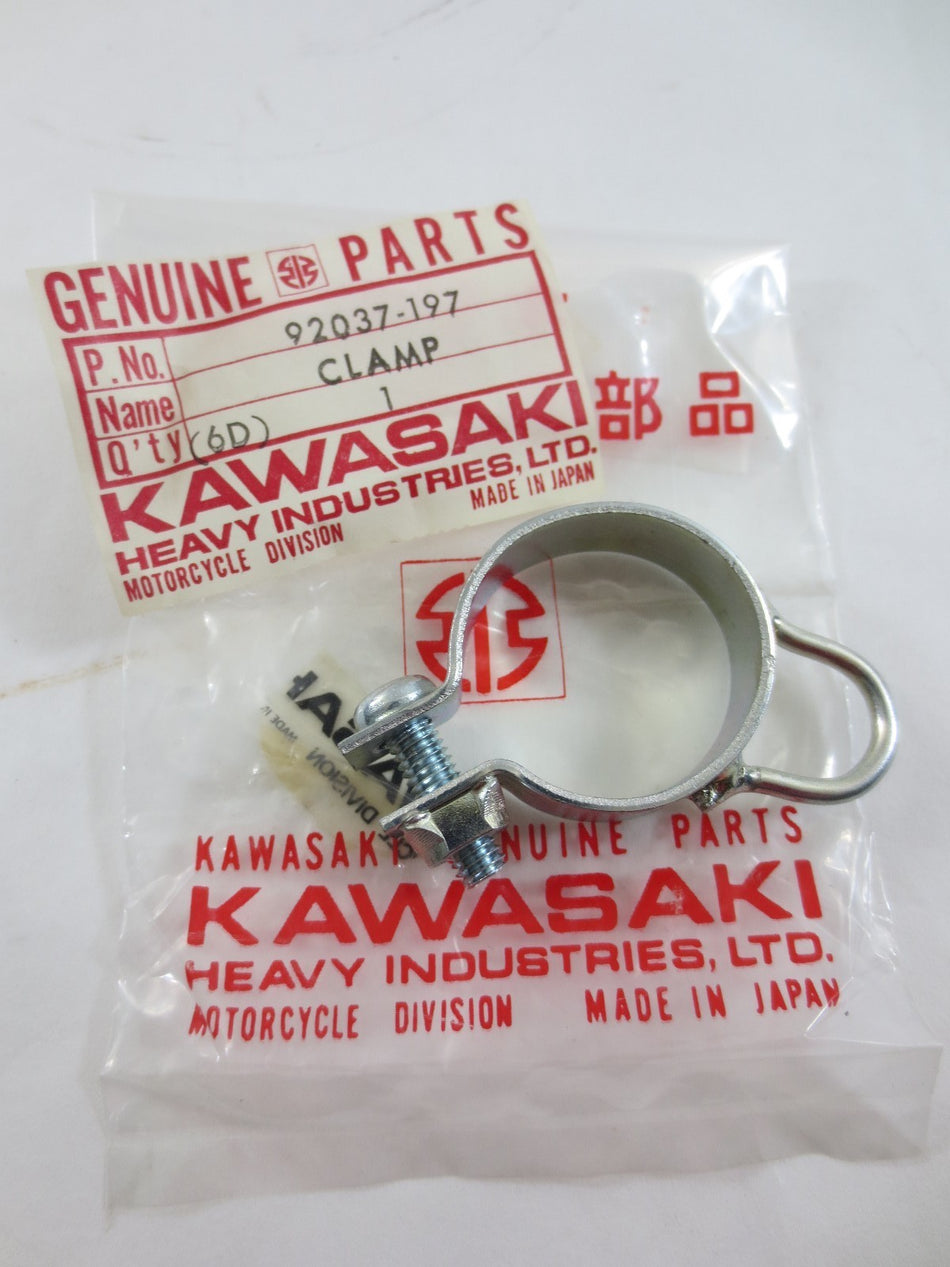 NOS KAWASAKI KX125 Front Brake Cable Clamp KD125 KD175