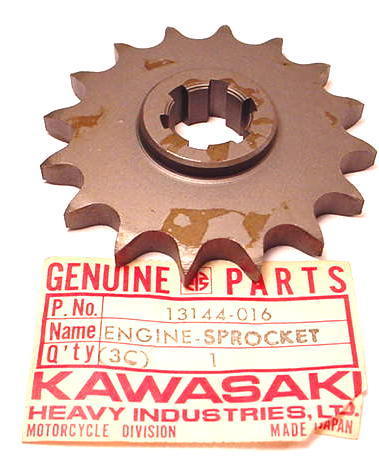 KAWASAKI F3 C2TR F1TR F21M 16T Engine Sprocket 13144-016
