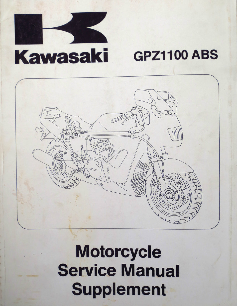 Genuine Kawasaki GPZ 1100 ABS Motorcycle Service Manual Supplement 99924 1192 51