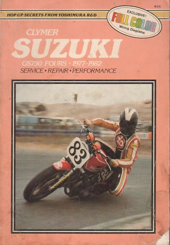 SUZUKI CLYMER M370 GS750 GS 750 SERVICE MANUAL 77-82