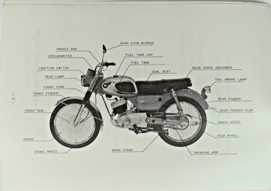 INSTRUCTIONS FOR REASSEMBLY OF KAWASAKI F2 MOTORCYCLE AFTER UNPACKING MANUAL