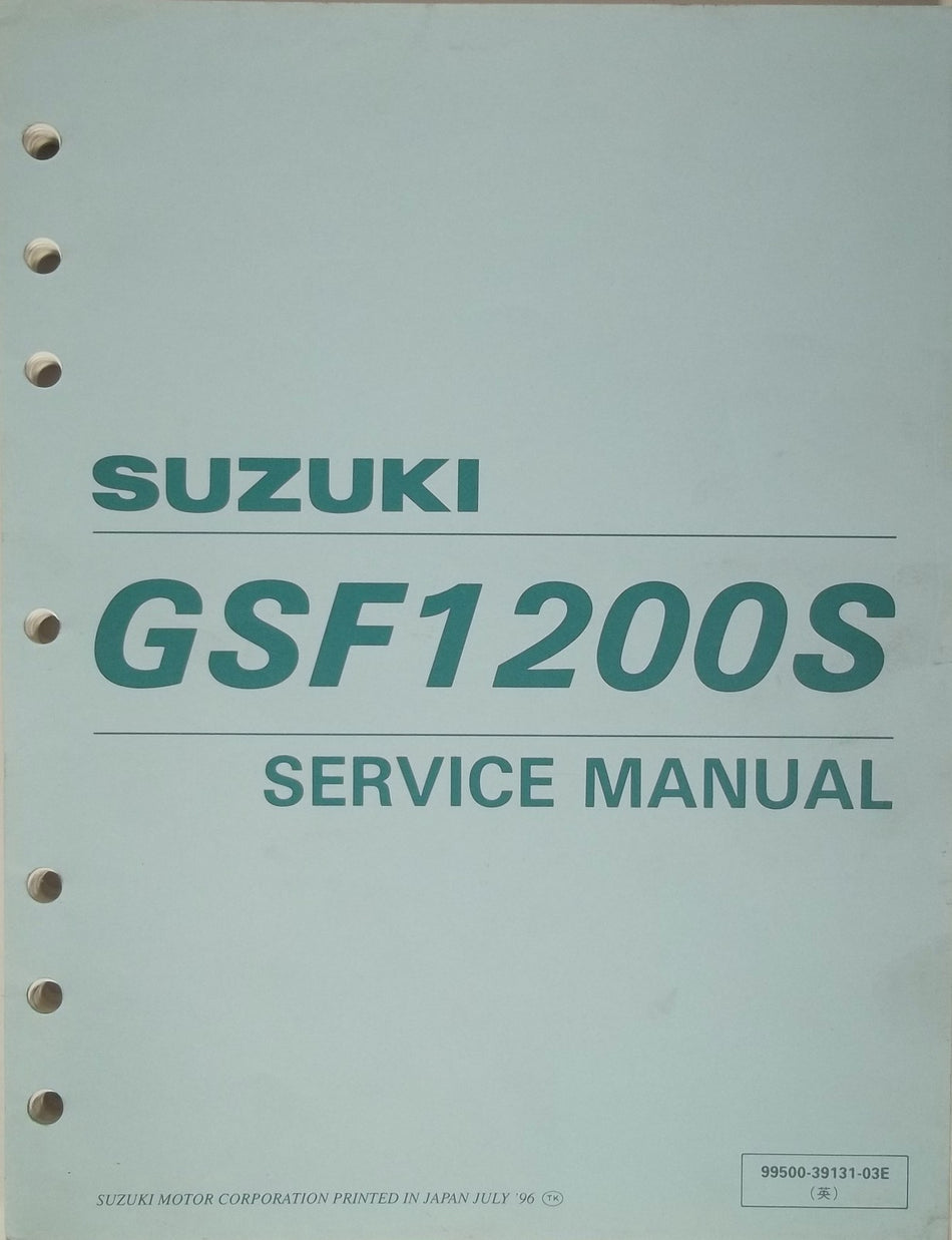 GENUINE SUZUKI GSF1200S SERVICE MANUAL GS 1200 S