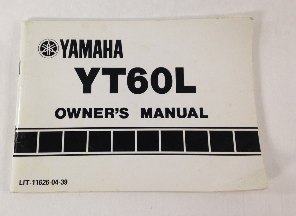 YAMAHA YT60L OWNER'S MANUAL