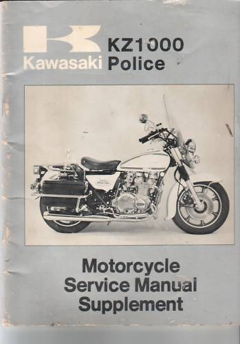 KAWASAKI KZ1000-C1A POLICE SERVICE MANUAL SUPPLEMENT