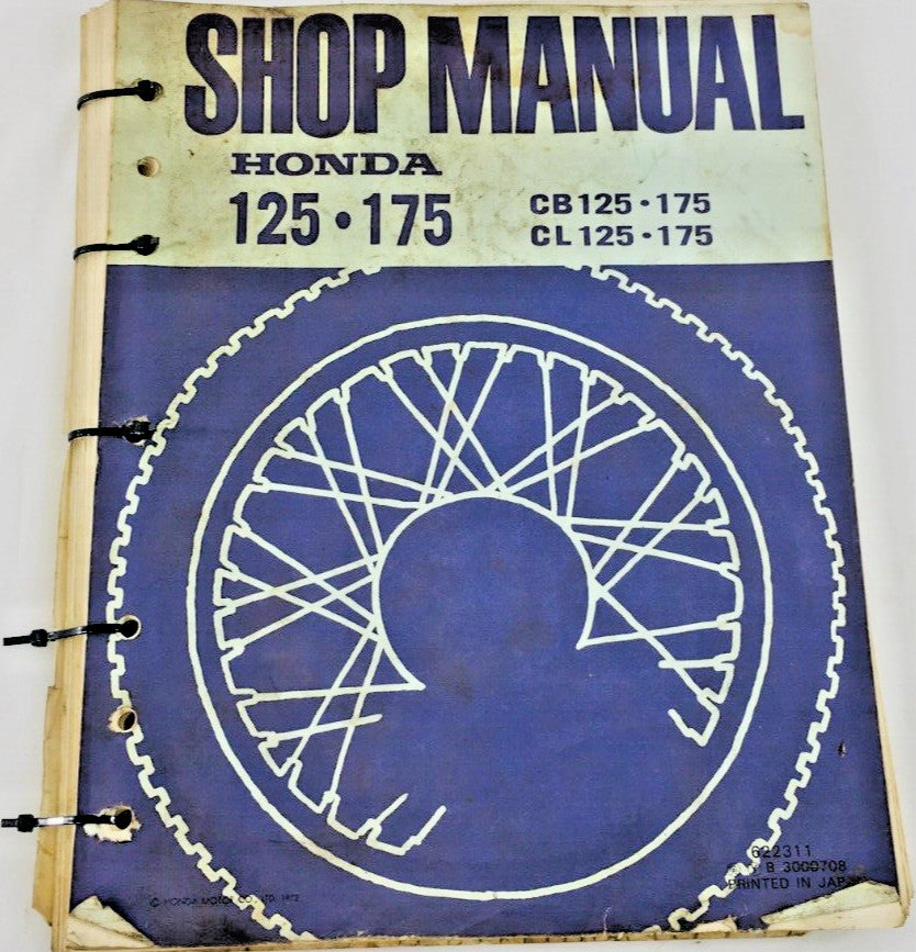 OEM HONDA CB125 CB175 SHOP MANUAL CL