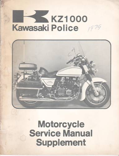 KAWASAKI KZ1000-C2 POLICE SERVICE MANUAL SUPPLEMENT ++