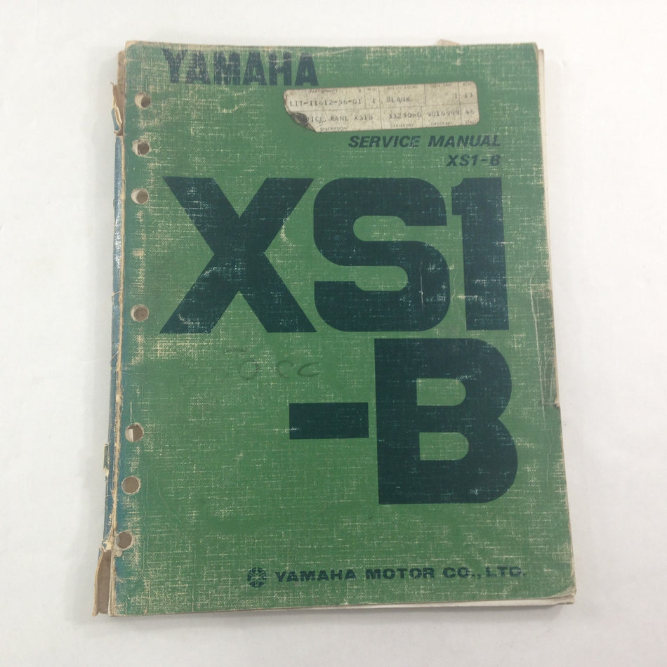 GENUINE YAMAHA SERVICE MANUAL XS1-B