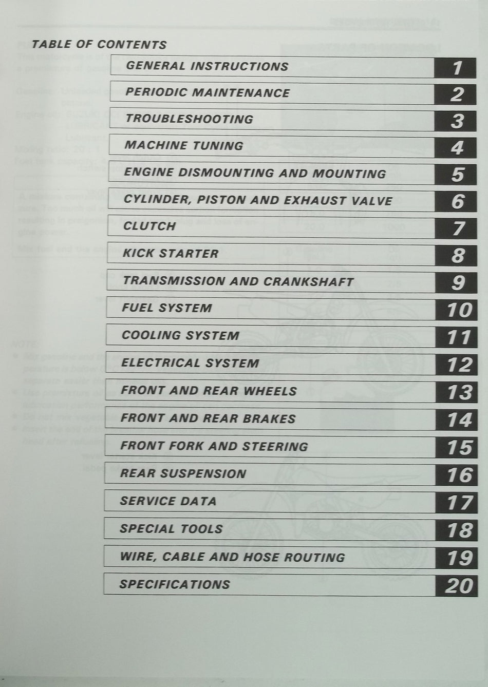 GENUINE SUZUKI RM80 OWNERS SERVICE MANUAL RM 80 VERY NICE!!!