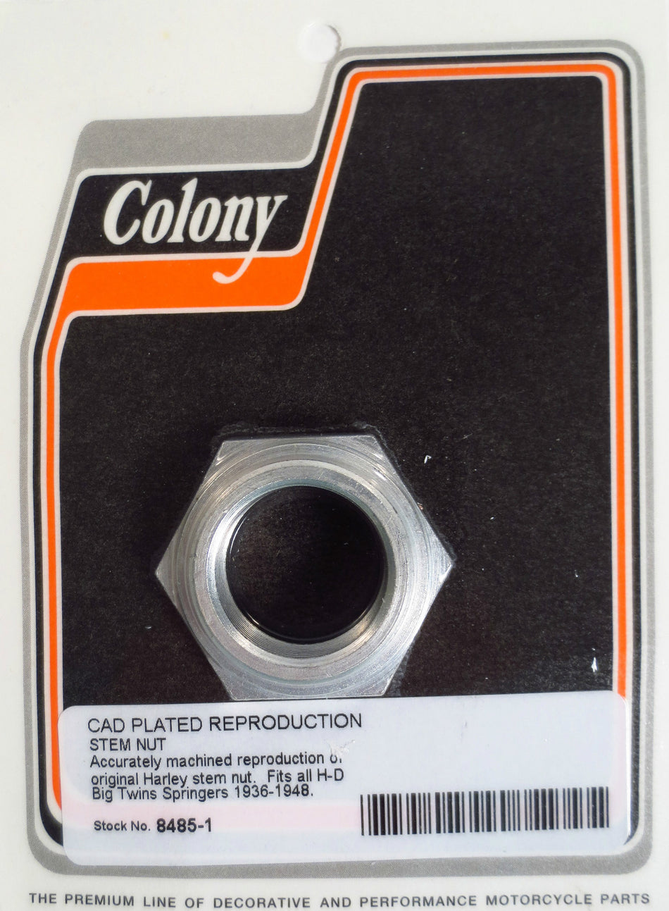 PLATED STEM NUT Harley Knucklehead Springer Panhead UL