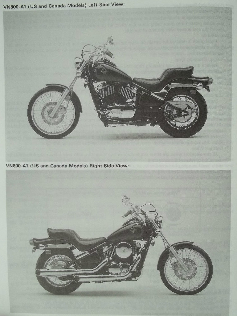 GENUINE KAWASAKI Vulcan 800 VN800 SERVICE MANUAL 1995
