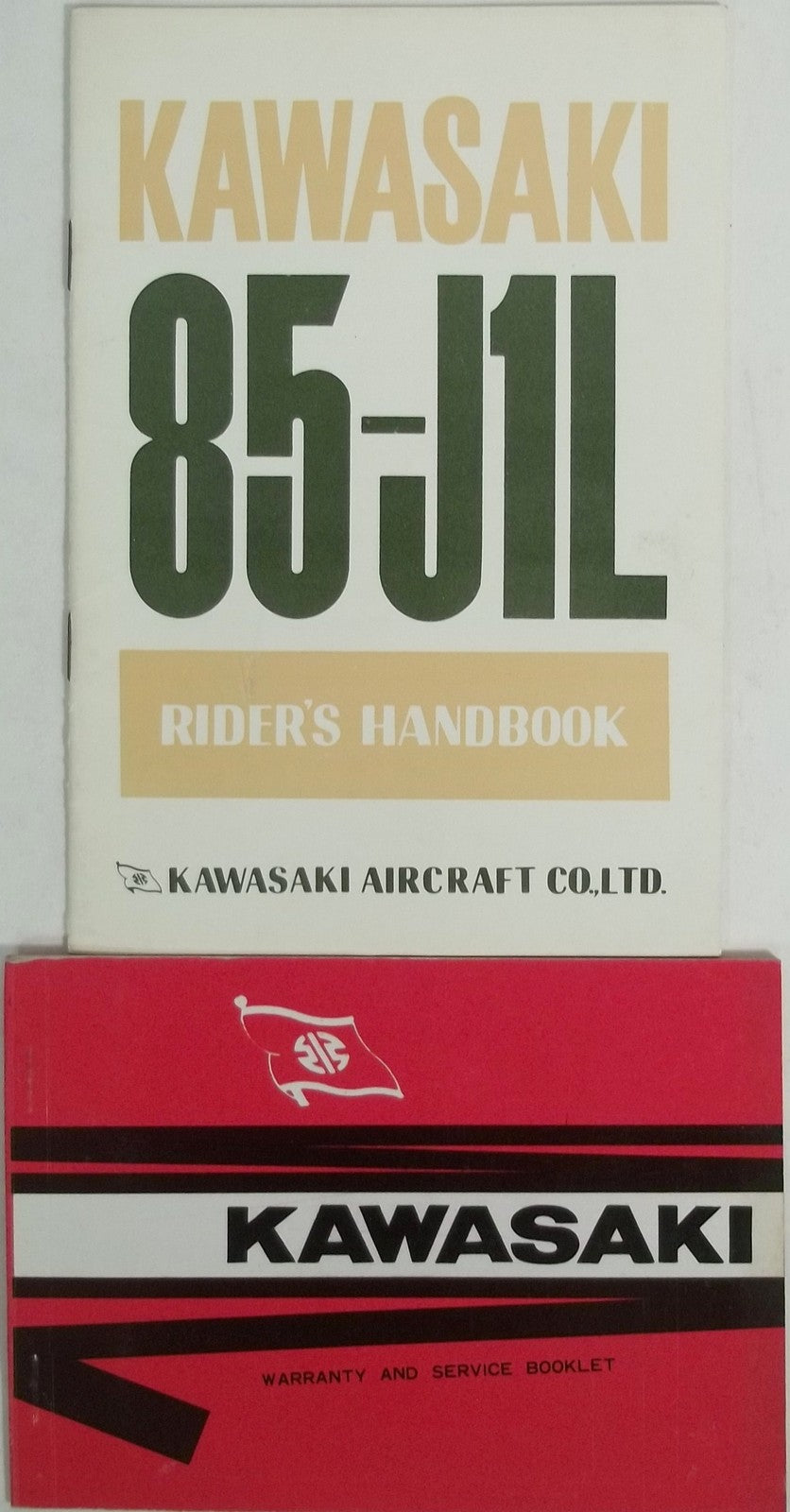 KAWASAKI 85 J1L RIDER'S HANDBOOK with Warranty Booklet VINTAGE! VERY NICE!