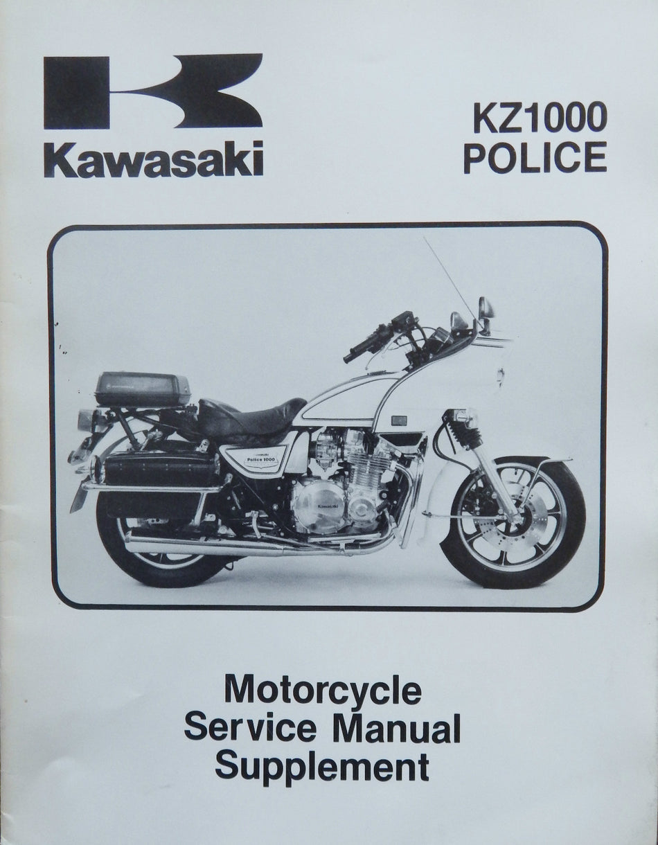 KAWASAKI KZ1000-P2 POLICE SERVICE MANUAL SUPPLEMENT