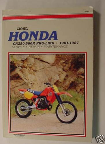 CLYMER HONDA 81-87 CR250 CR 450 PRO-LINK 250 Manual