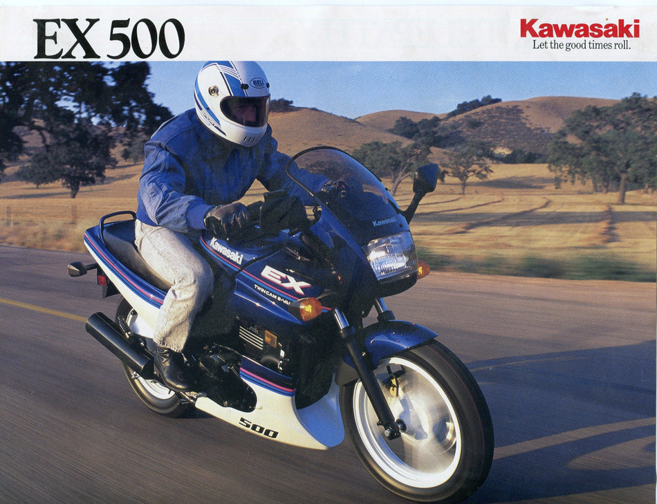 OEM KAWASAKI 1990 EX500 Sales Brochure EX500-A4