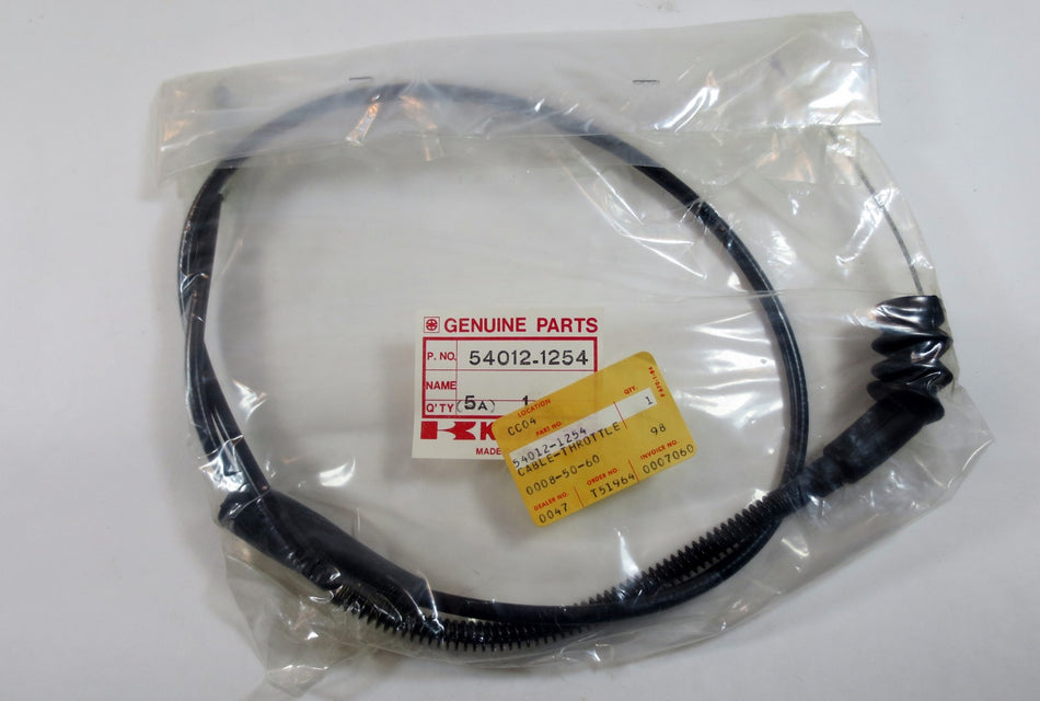 NOS Kawasaki Throttle Cable KX125 D-1