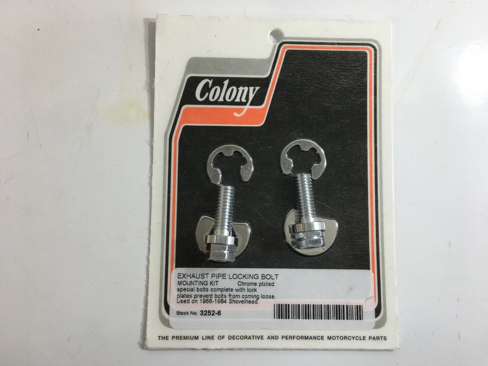 HARLEY SHOVELHEAD EXHAUST PIPE LOCKING BOLT MOUNTING KIT