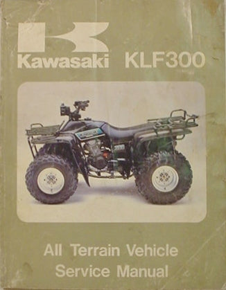 GENUINE KAWASAKI KLF300 1986 - 1987 Service Manual