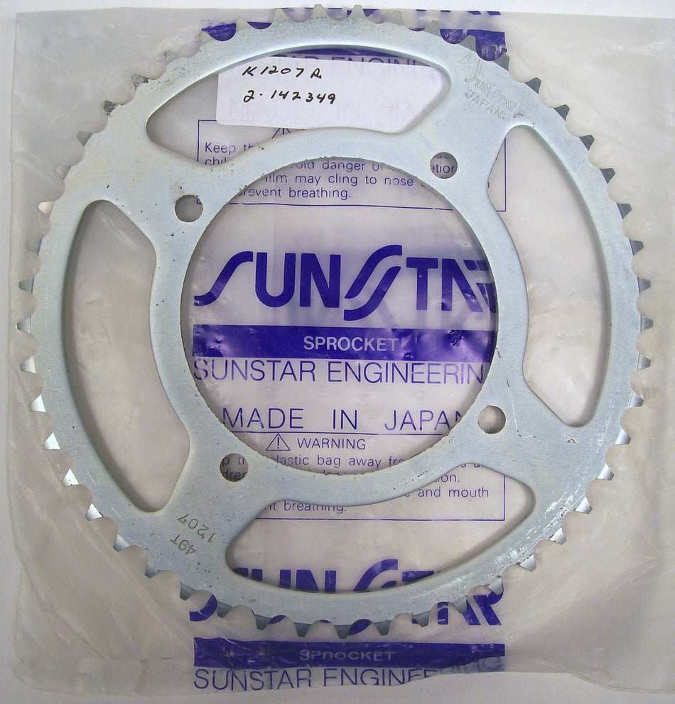 KAWASAKI KX80 KX85 KX100 SUNSTAR 49 TOOTH REAR SPROCKET