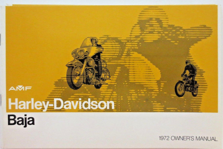 NOS AMF HARLEY BAJA 1972 OWNER'S MANUAL