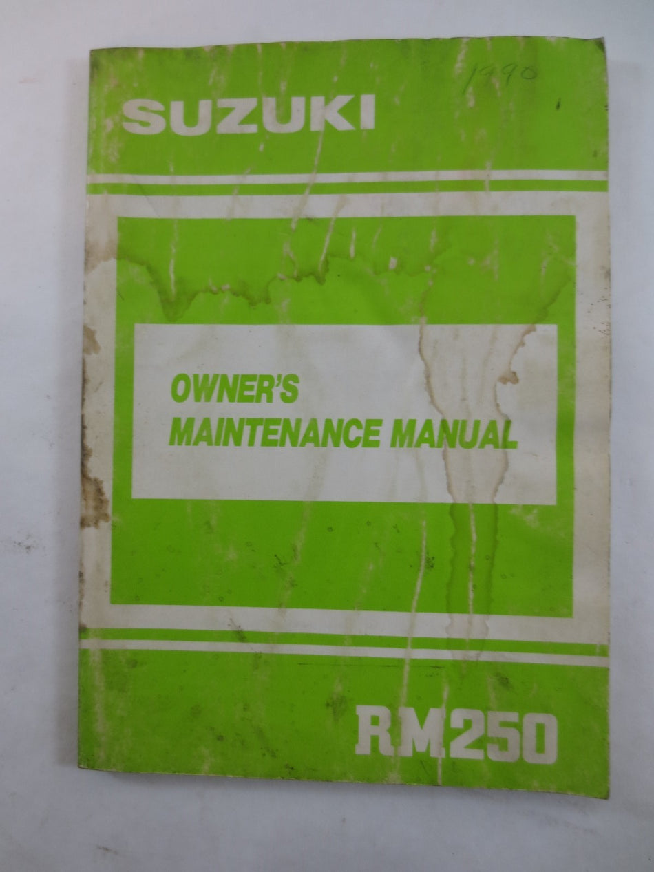 SUZUKI RM250 OWNER'S MAINTENANCE MANUAL 99011-28C51-03A