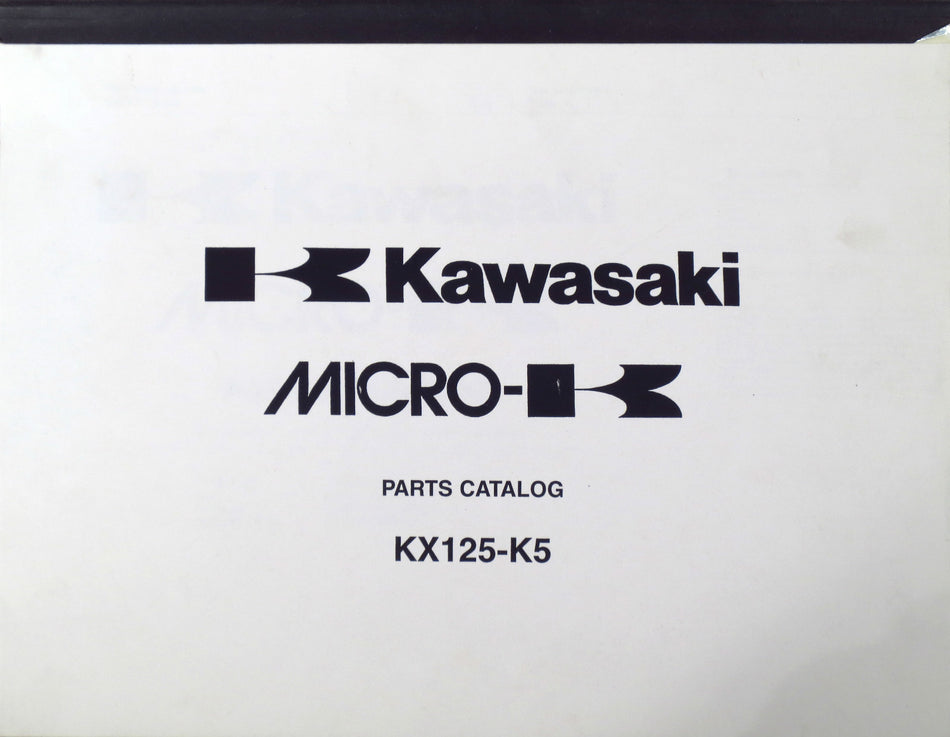 Genuine Kawasaki KX125-K5 Parts List Catalog