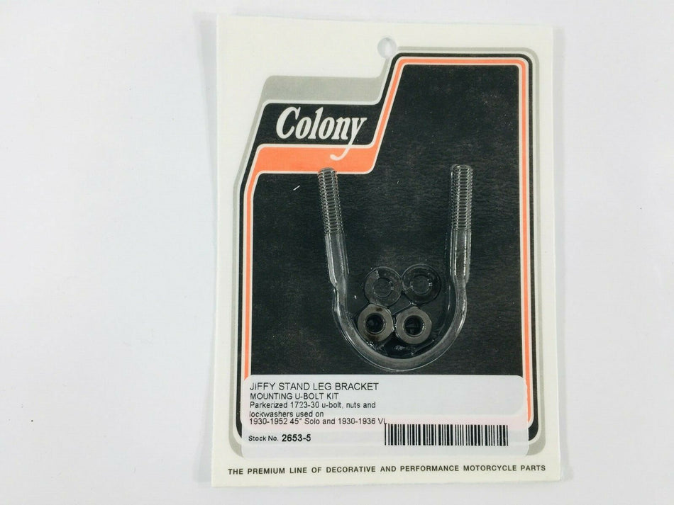 JIFFY STAND LEG BRACKET U-BOLT HARLEY WL 45 VL 2653-5