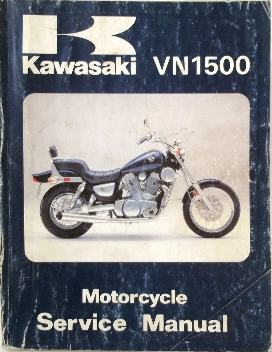 GENUINE KAWASAKI VN1500 SERVICE MANUAL 87-88 and Supplement 94-96