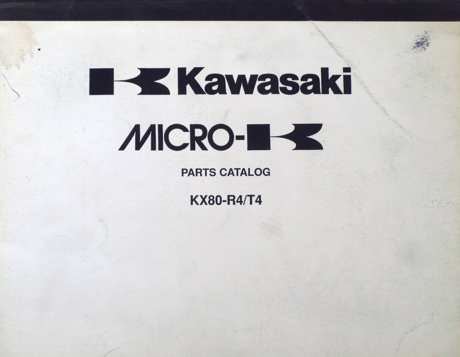 Genuine Kawasaki KX80-RT/T4 Parts List Catalog 94-95