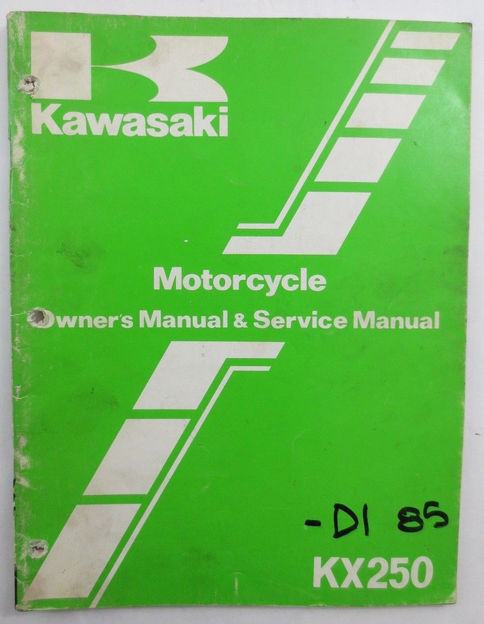 GENUINE Kawasaki KX250 KX 250 D1 OWNERS SERVICE MANUAL