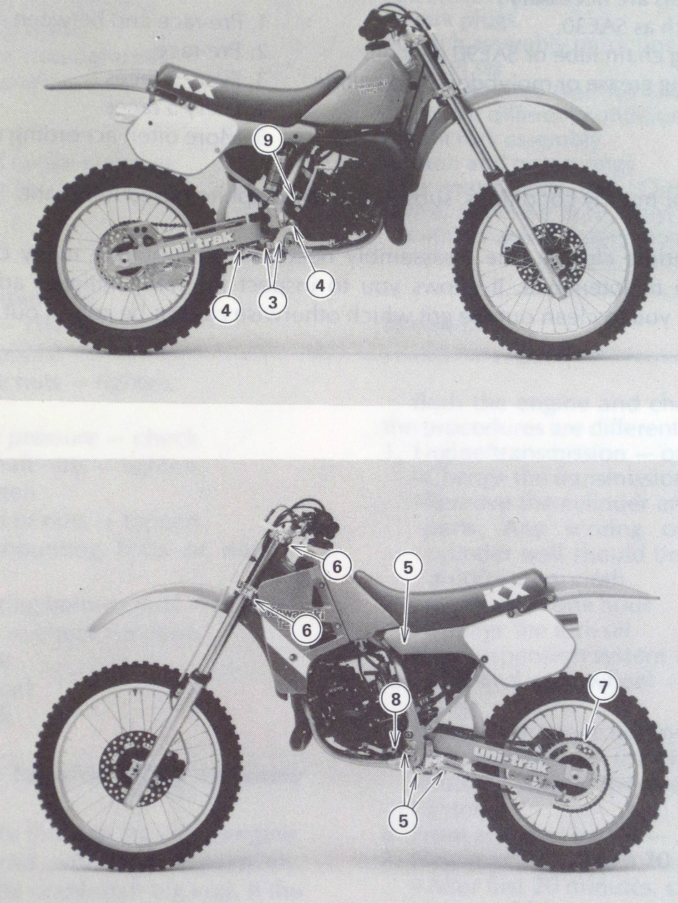 GENUINE KAWASAKI KX125 E2 Race Preparation and Tuning Manual