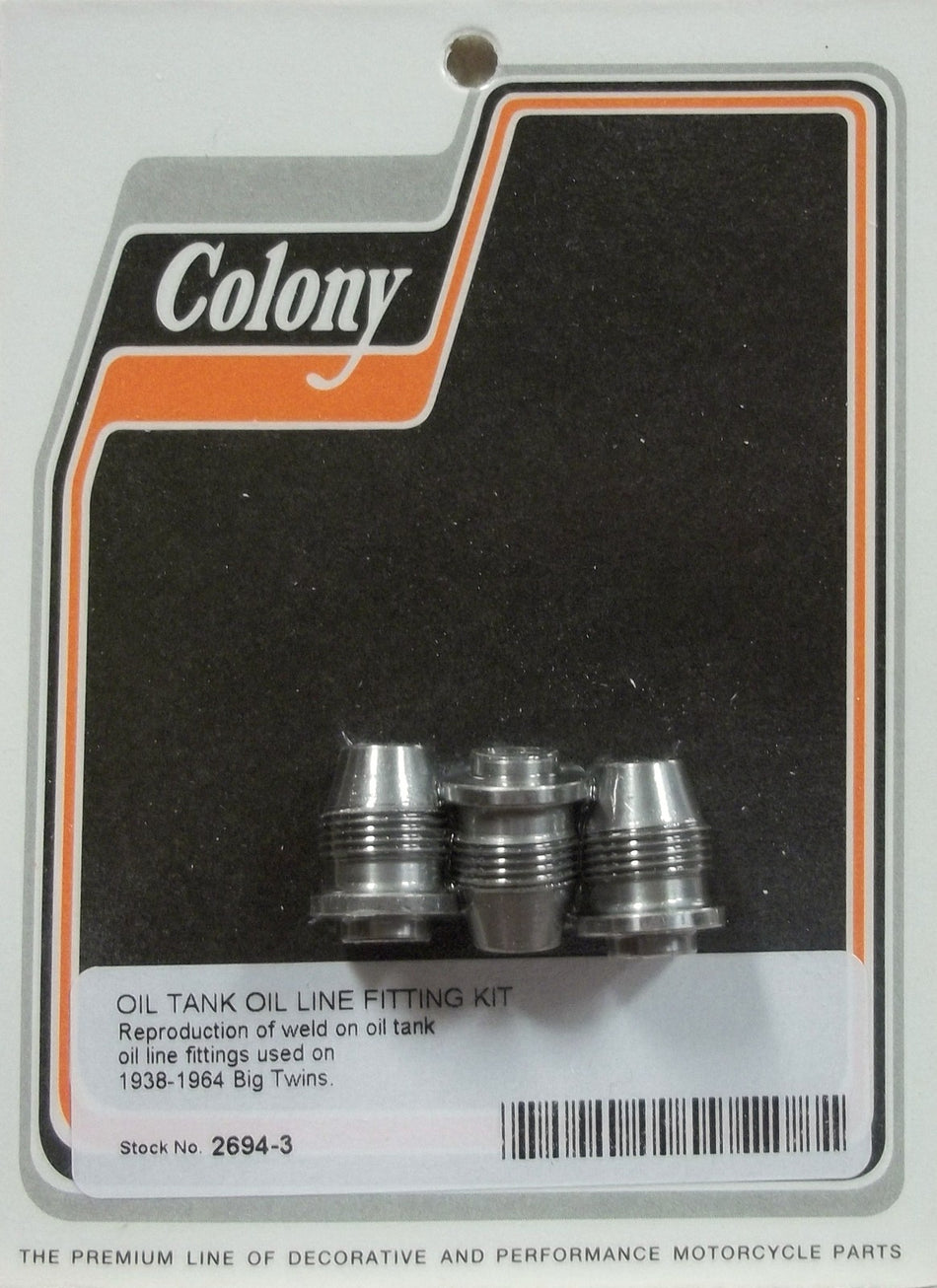 OIL TANK LINE FITTING KIT HARLEY PANHEAD KNUCKLEHEAD UL