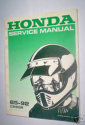 HONDA 85-92 CR80R Service Manual