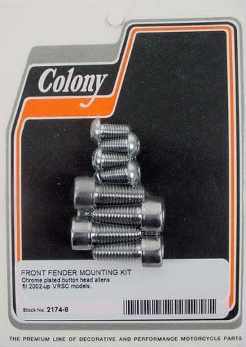 CHROME PLATED FRONT FENDER MOUNT KIT HARLEY VROD VRSC 2174-8