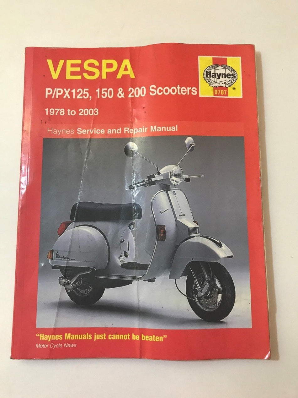 HAYNES P/PX125, 150 & 200 Scooters 1978 to 2003 Service and Repair Manual