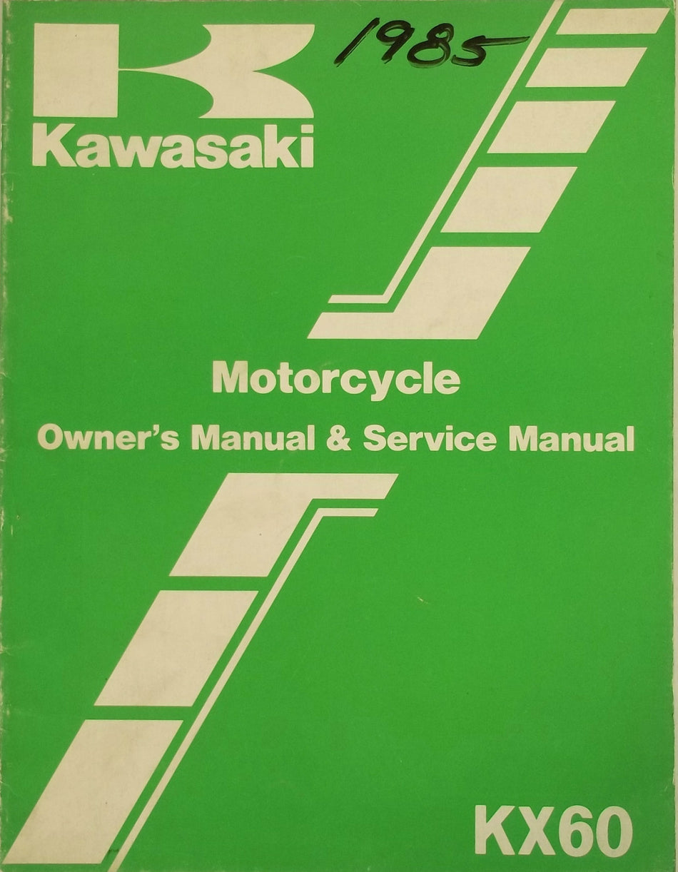 KAWASAKI 1985 KX60 KX 60-B1 OWNER SERVICE MANUAL